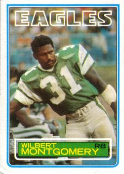 #144 Wilbert Montgomery - Philadelphia Eagles - 1983 Topps Football