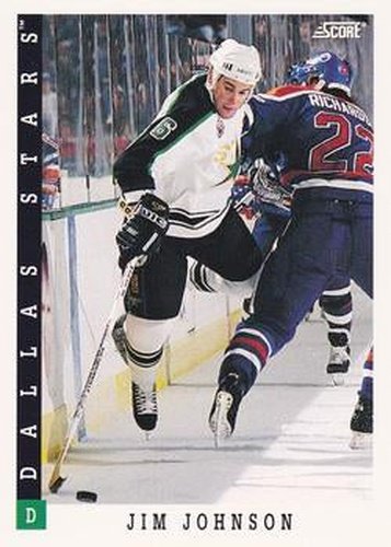 #144 Jim Johnson - Dallas Stars - 1993-94 Score Canadian Hockey