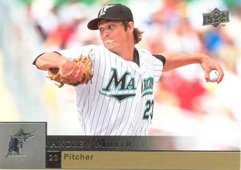 #144 Andrew Miller - Florida Marlins - 2009 Upper Deck Baseball