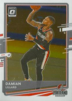 #144 Damian Lillard - Portland Trail Blazers - 2020-21 Donruss Optic Basketball
