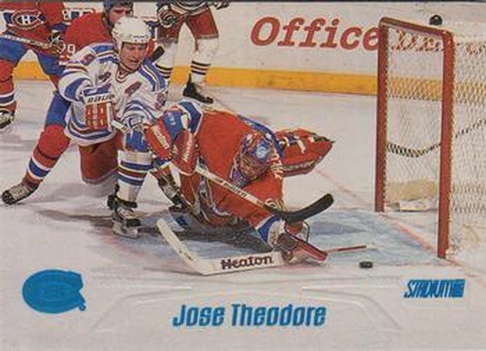 #144 Jose Theodore - Montreal Canadiens - 1999-00 Stadium Club Hockey