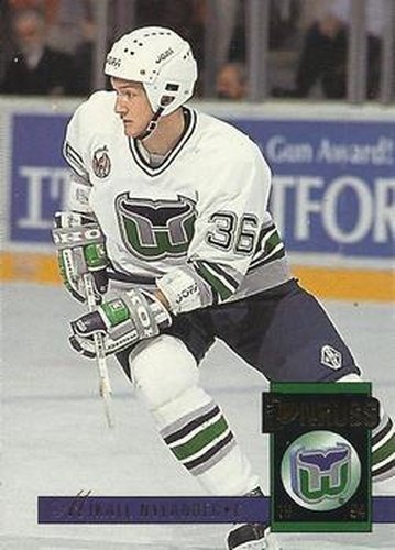 #144 Mikael Nylander - Hartford Whalers - 1993-94 Donruss Hockey