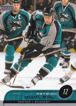 #144 Patrick Marleau - San Jose Sharks - 2002-03 Upper Deck Hockey