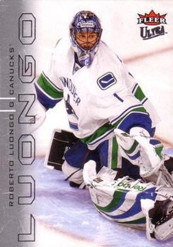 #144 Roberto Luongo - Vancouver Canucks - 2009-10 Ultra Hockey