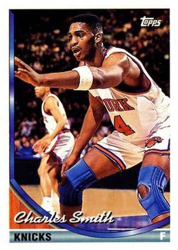 #144 Charles Smith - New York Knicks - 1993-94 Topps Basketball