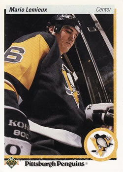 #144 Mario Lemieux - Pittsburgh Penguins - 1990-91 Upper Deck Hockey