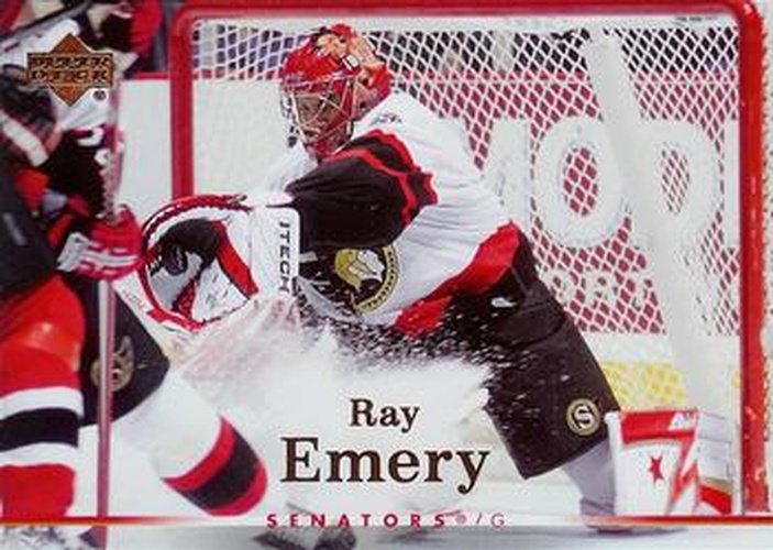 #144 Ray Emery - Ottawa Senators - 2007-08 Upper Deck Hockey
