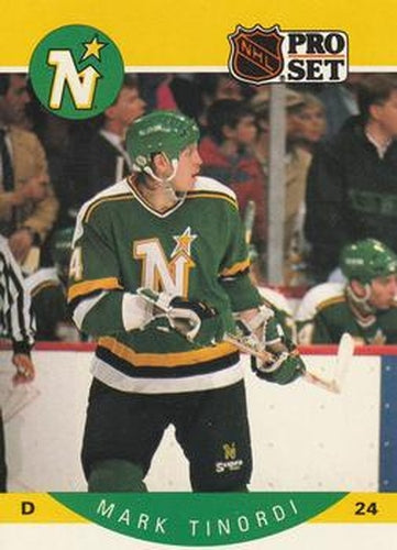 #145 Mark Tinordi - Minnesota North Stars - 1990-91 Pro Set Hockey