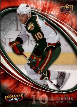 #145 Marian Gaborik - Minnesota Wild - 2008-09 Upper Deck Power Play Box Set Hockey