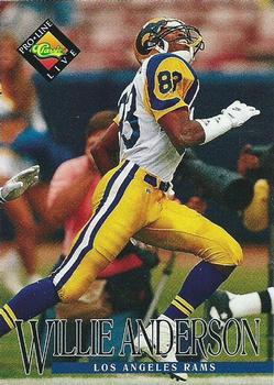 #145 Willie Anderson - Los Angeles Rams - 1994 Pro Line Live Football