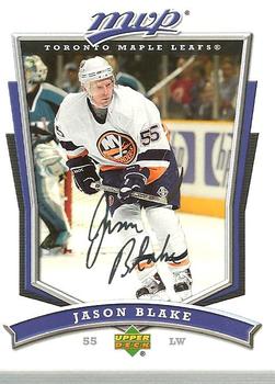 #145 Jason Blake - Toronto Maple Leafs - 2007-08 Upper Deck MVP Hockey