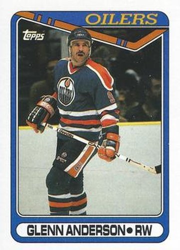 #145 Glenn Anderson - Edmonton Oilers - 1990-91 Topps Hockey