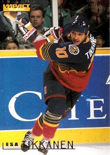 #145 Esa Tikkanen - St. Louis Blues - 1995-96 SkyBox Impact Hockey