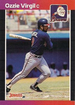 #145 Ozzie Virgil - Atlanta Braves - 1989 Donruss Baseball