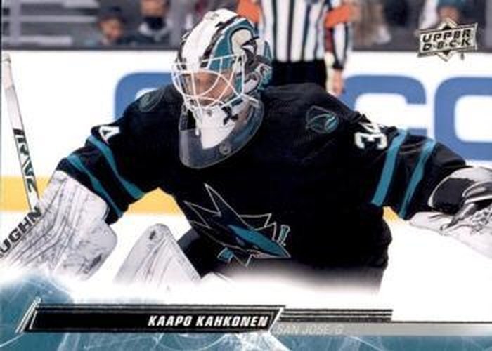 #145 Kaapo Kahkonen - San Jose Sharks - 2022-23 Upper Deck Hockey