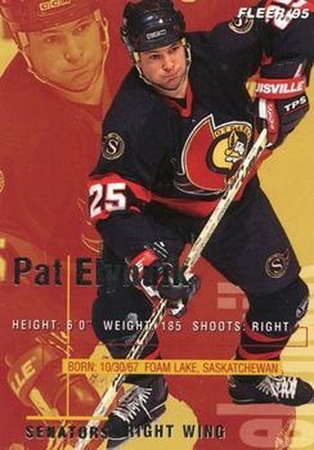 #145 Pat Elynuik - Ottawa Senators - 1994-95 Fleer Hockey