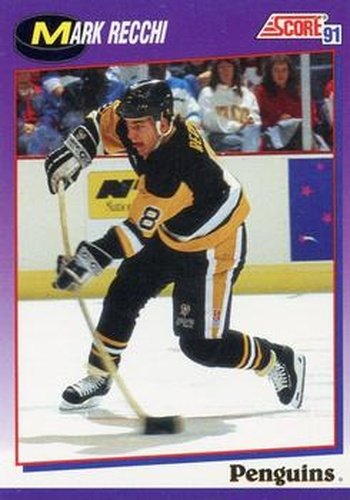 #145 Mark Recchi - Pittsburgh Penguins - 1991-92 Score American Hockey