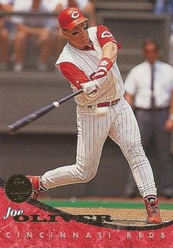 #146 Joe Oliver - Cincinnati Reds - 1994 Leaf Baseball
