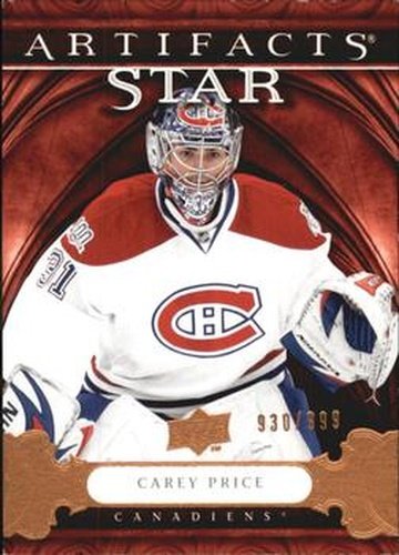 #146 Carey Price - Montreal Canadiens - 2009-10 Upper Deck Artifacts Hockey