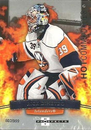 #146 Rick DiPietro - New York Islanders - 2007-08 Fleer Hot Prospects Hockey
