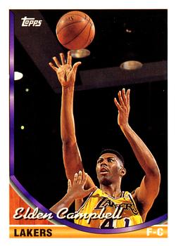 #146 Elden Campbell - Los Angeles Lakers - 1993-94 Topps Basketball