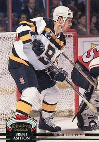 #146 Brent Ashton - Boston Bruins - 1992-93 Stadium Club Hockey