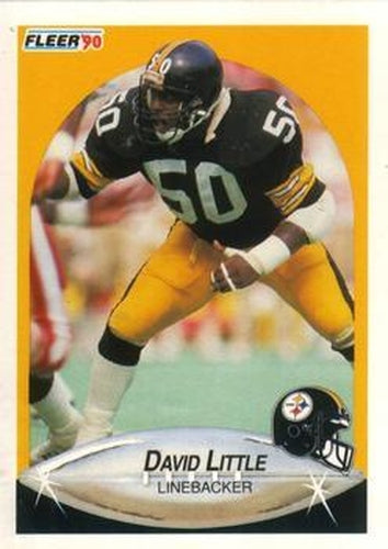 #146 David Little - Pittsburgh Steelers - 1990 Fleer Football