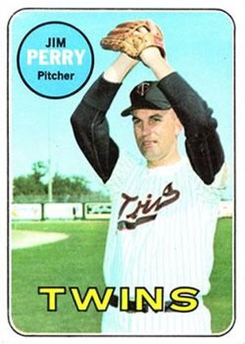 #146 Jim Perry - Minnesota Twins - 1969 Topps Baseball