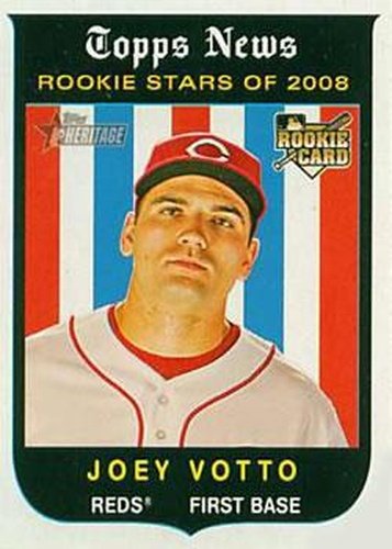 #146 Joey Votto - Cincinnati Reds - 2008 Topps Heritage Baseball