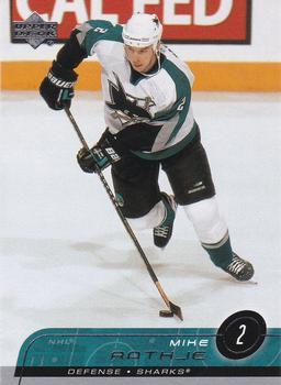 #146 Mike Rathje - San Jose Sharks - 2002-03 Upper Deck Hockey