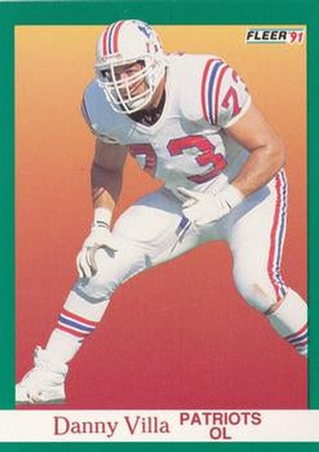 #146 Danny Villa - New England Patriots - 1991 Fleer Football