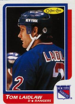 #147 Tom Laidlaw - New York Rangers - 1986-87 O-Pee-Chee Hockey