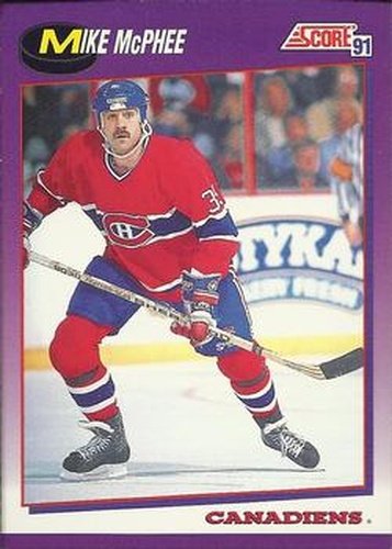#147 Mike McPhee - Montreal Canadiens - 1991-92 Score American Hockey