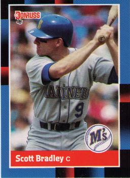 #147 Scott Bradley - Seattle Mariners - 1988 Donruss Baseball