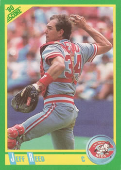 #147 Jeff Reed - Cincinnati Reds - 1990 Score Baseball