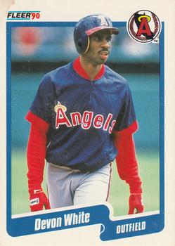 #147 Devon White - California Angels - 1990 Fleer USA Baseball