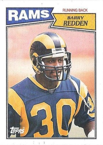 #147 Barry Redden - Los Angeles Rams - 1987 Topps Football