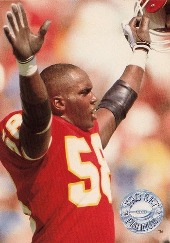 #147 Derrick Thomas - Kansas City Chiefs - 1991 Pro Set Platinum Football