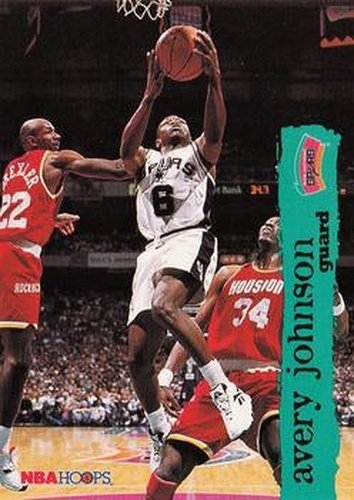 #147 Avery Johnson - San Antonio Spurs - 1995-96 Hoops Basketball