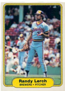 #147 Randy Lerch - Milwaukee Brewers - 1982 Fleer Baseball