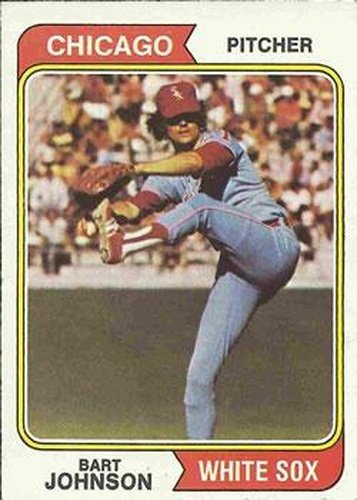 #147 Bart Johnson - Chicago White Sox - 1974 Topps Baseball