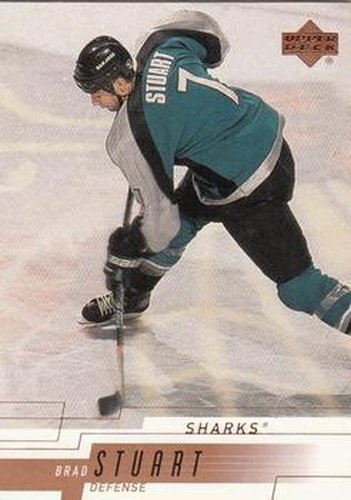 #147 Brad Stuart - San Jose Sharks - 2000-01 Upper Deck Hockey