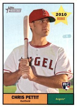 #147 Chris Pettit - Los Angeles Angels - 2010 Topps Heritage Baseball