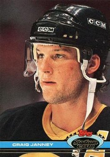 #147 Craig Janney - Boston Bruins - 1991-92 Stadium Club Hockey