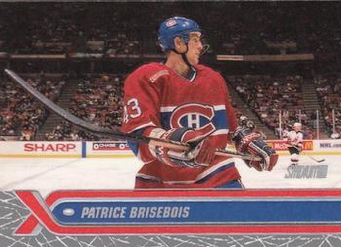 #147 Patrice Brisebois - Montreal Canadiens - 2000-01 Stadium Club Hockey