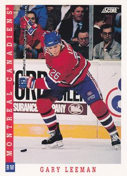 #147 Gary Leeman - Montreal Canadiens - 1993-94 Score Canadian Hockey
