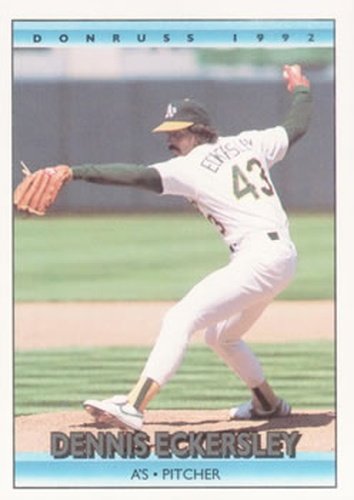 #147 Dennis Eckersley - Oakland Athletics - 1992 Donruss Baseball