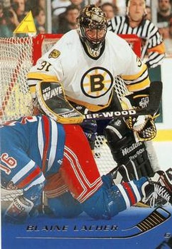#147 Blaine Lacher - Boston Bruins - 1995-96 Pinnacle Hockey