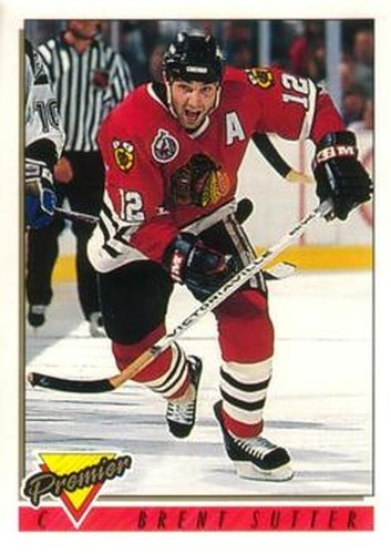 #147 Brent Sutter - Chicago Blackhawks - 1993-94 O-Pee-Chee Premier Hockey