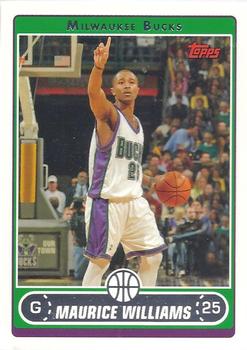 #148 Maurice Williams - Milwaukee Bucks - 2006-07 Topps Basketball